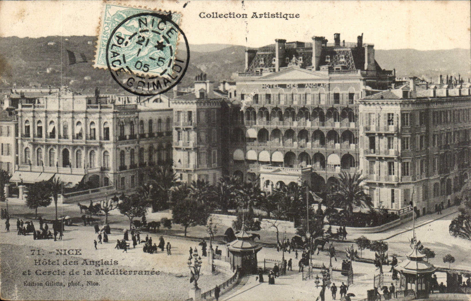 Nice - Hotel des Angais et Cercle de la Mediterranee - CPA 