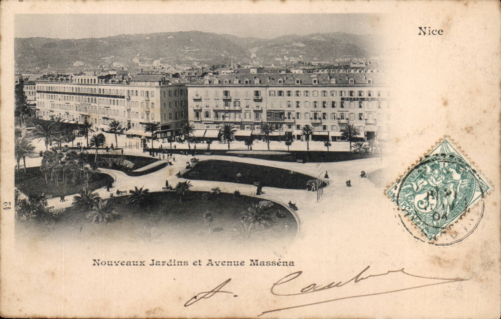 Nice - Nouveaux Jardin et Avenue Massena - CPA 