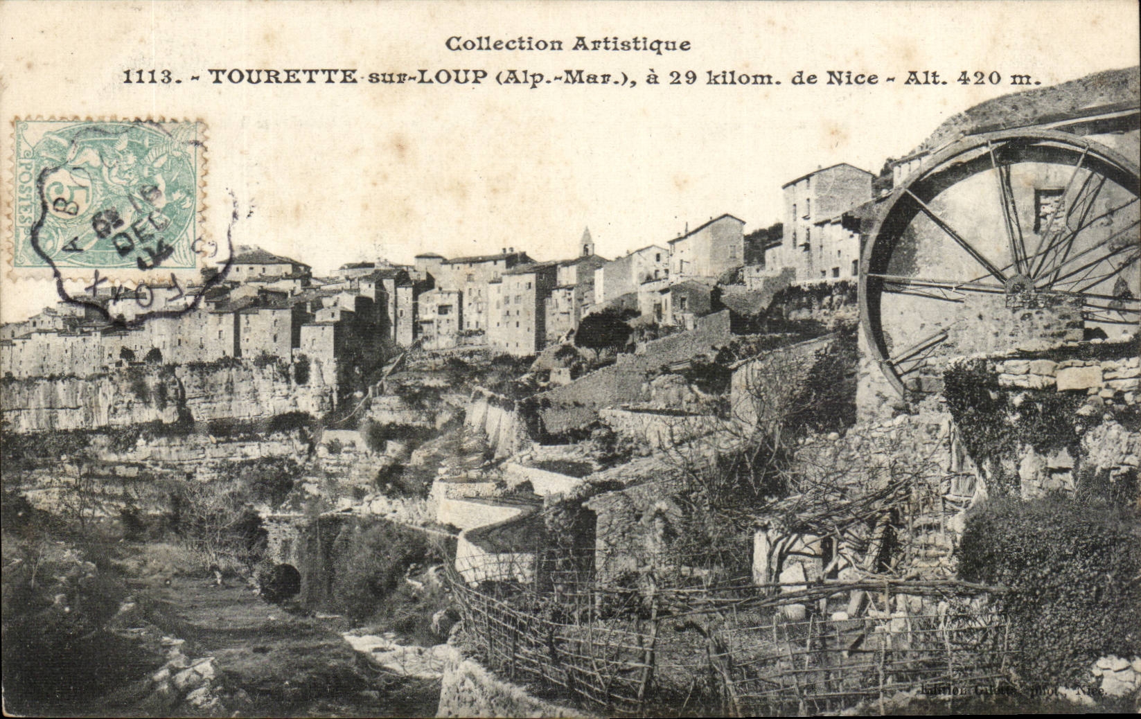Tourette sur Loup - a 29 kilometres de Nice alt 420 - CPA 
