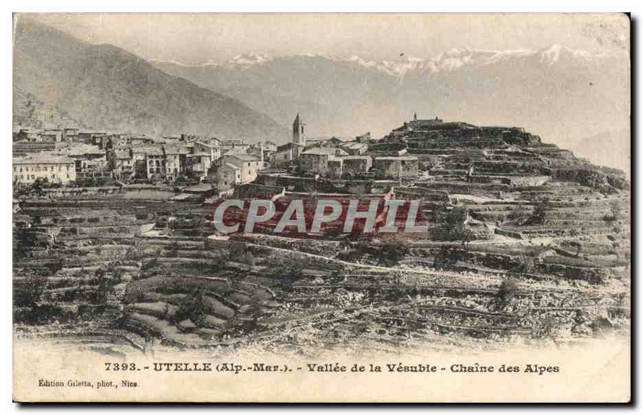 Utelle - Vallee de la Vesuble - Chaine des Alpes - CPA 