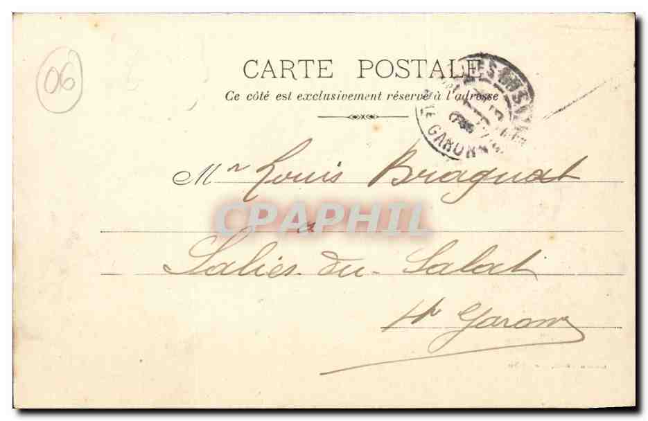 Sospel (Alp.-Marit.) — Vue Générale — Vallée de la Bévéra — Édition Guleta, phot. Nice, n° 1203 — Rückseite