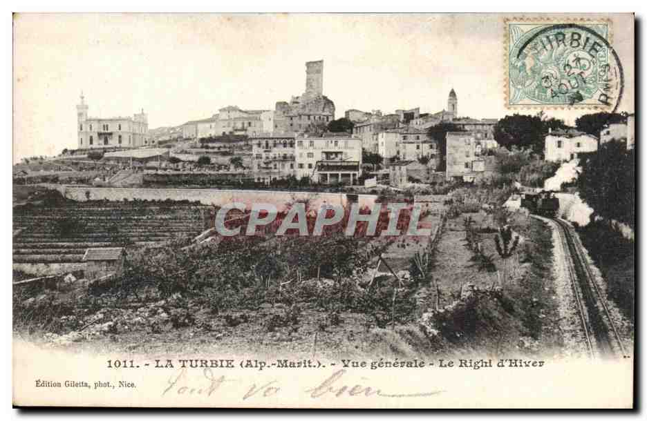 La Turbie - Vue Generale - Le Righi d'Hiver - CPA 