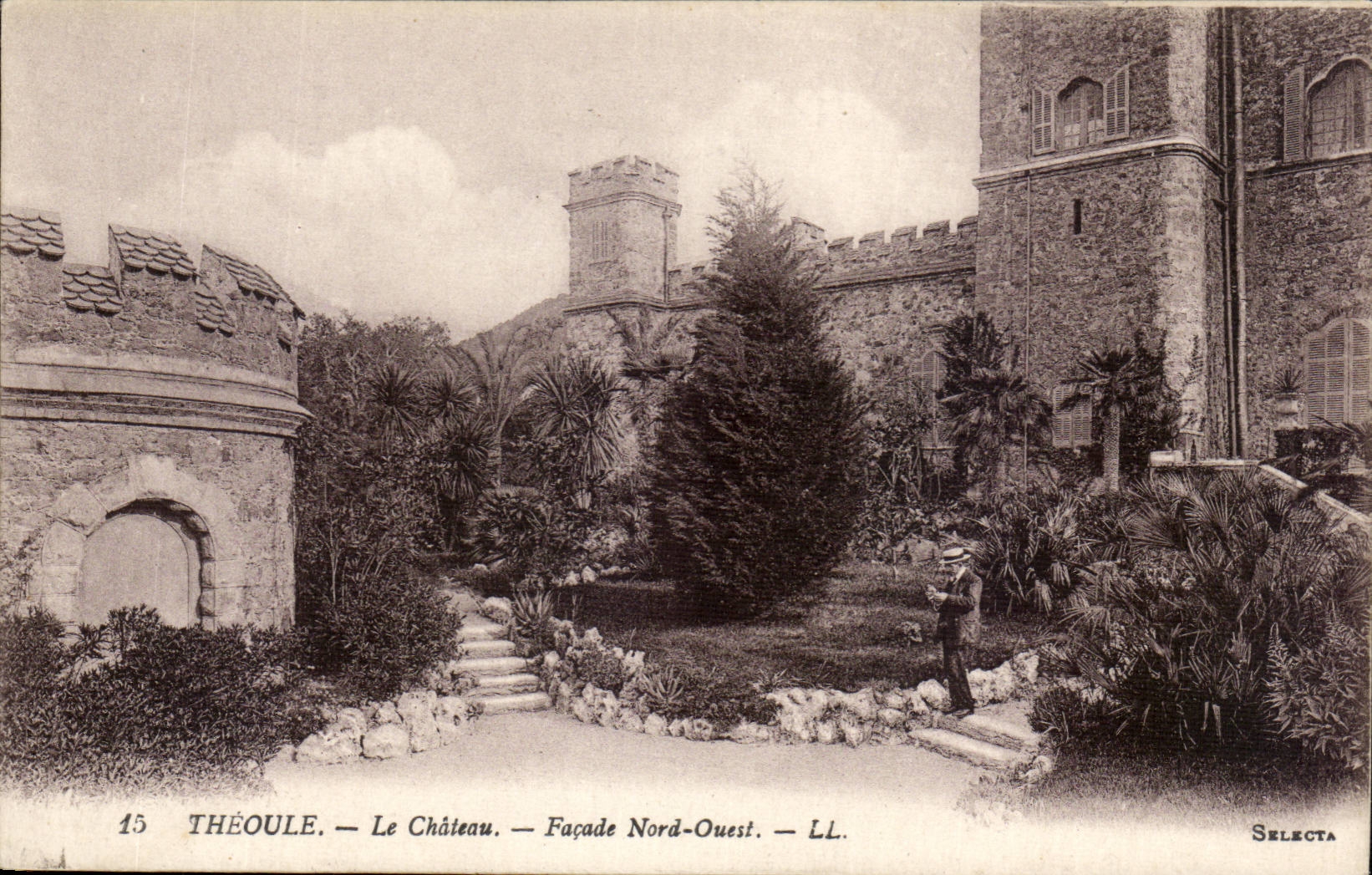 Theoule Le Chateau - Facade Nord Ouest - CPA 