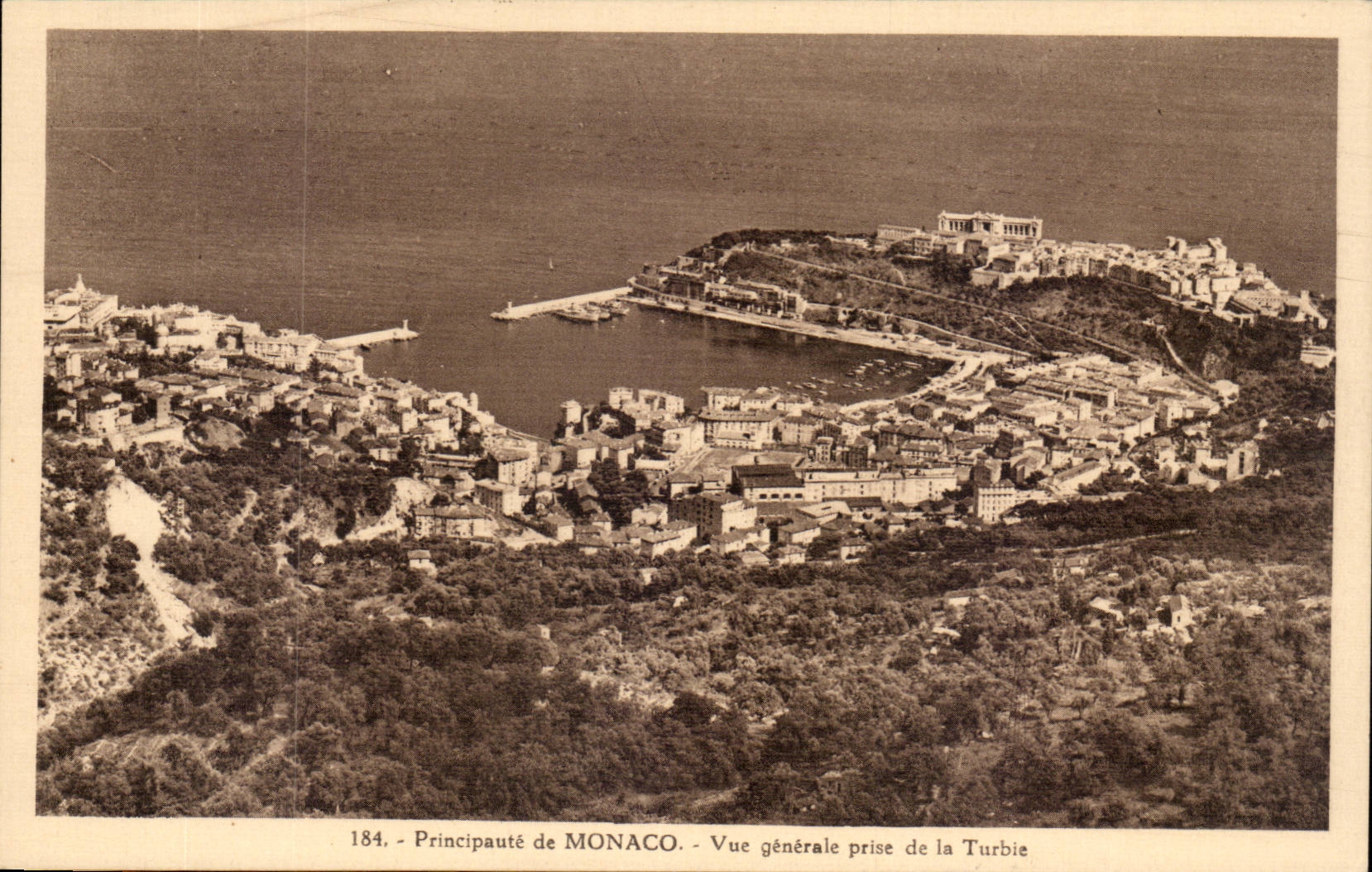 Monaco - Vue Generale prise de la Turbie - CPA 