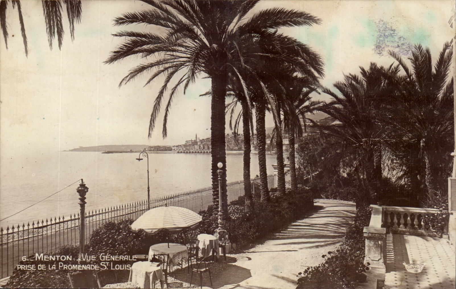 Menton - Vue Generale - prise de la Promenade Saint Louis - CPA 