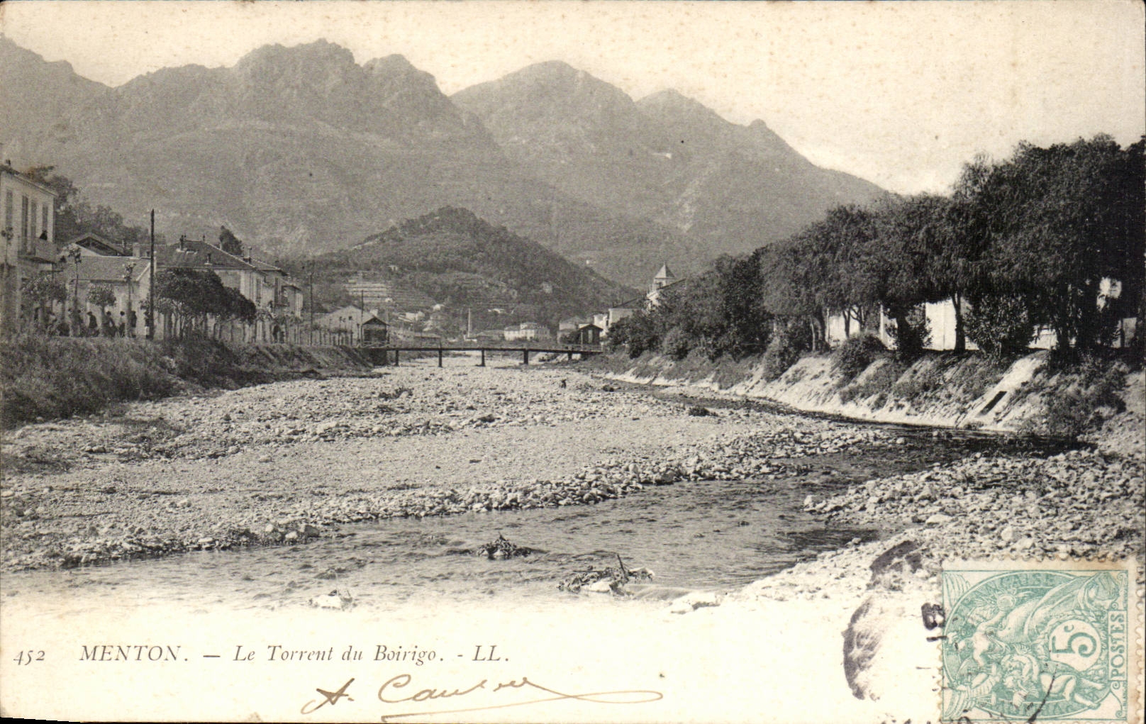 Menton - Le Torrent du Boirigo - CPA 