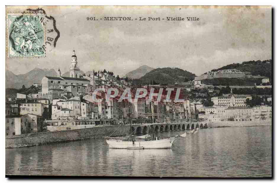 Menton - Le Port - Vieille Ville — Édition Gilette, Nice, n° 901