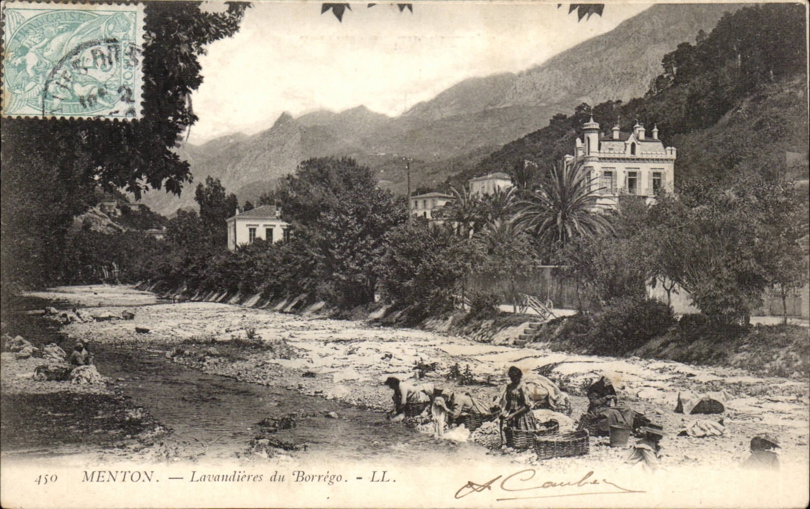 Menton — Lavandières du Borrègo — LL. — A. Caube