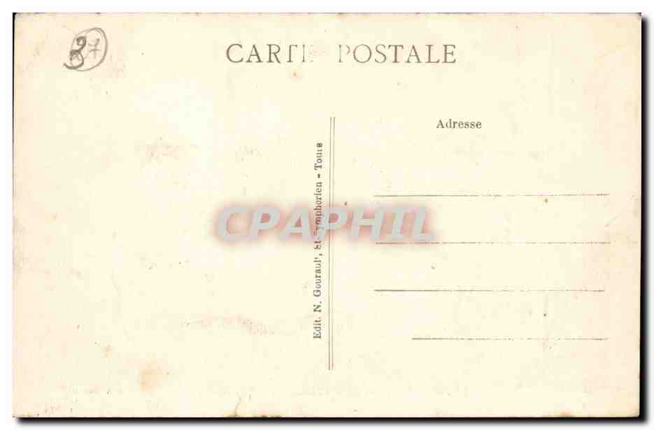 Neuvy le Roi - Chateau de la Donneterie - CPA  — Rückseite