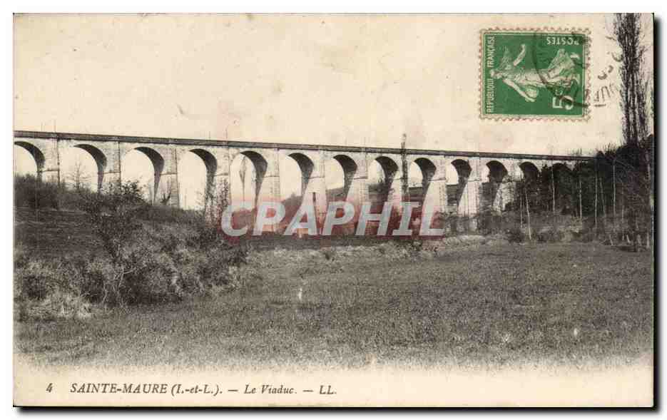 Saint Maure - Le Viaduc - CPA 