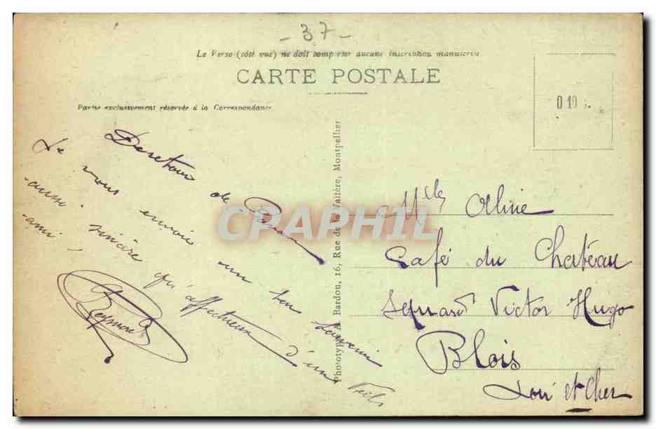 Esvre - Vue Generale - CPA  — Rückseite