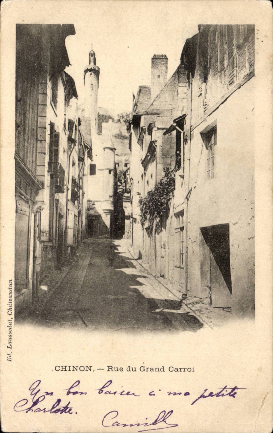 Chinon - Rue du grand Carroi - CPA 