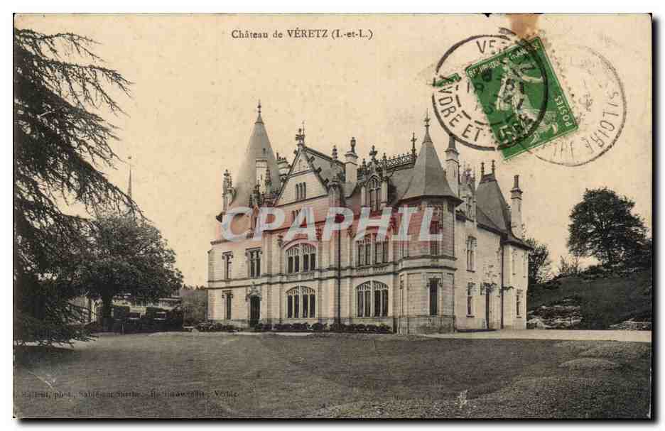 Veretz - Chateau de Veretz - CPA 