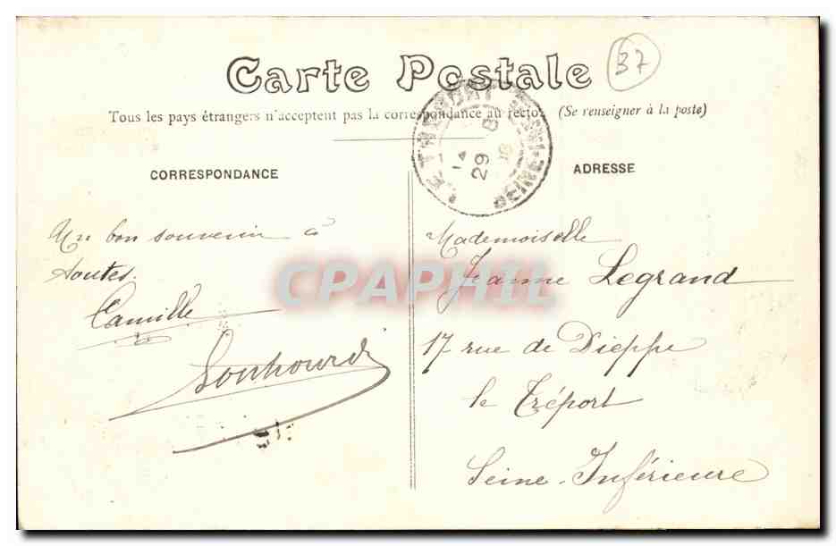 Plessis les Tours - Chateau de Louis XI - CPA  — Rückseite