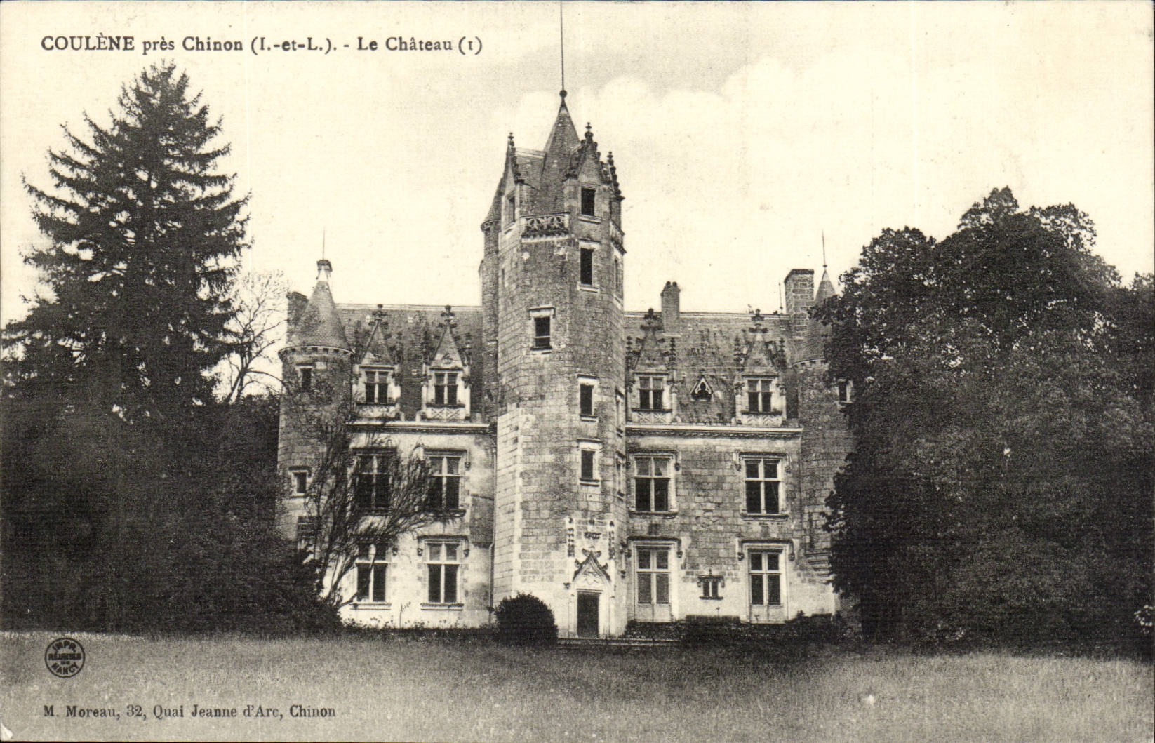 Coulene - pres de Chinon - Le Chateau - CPA 
