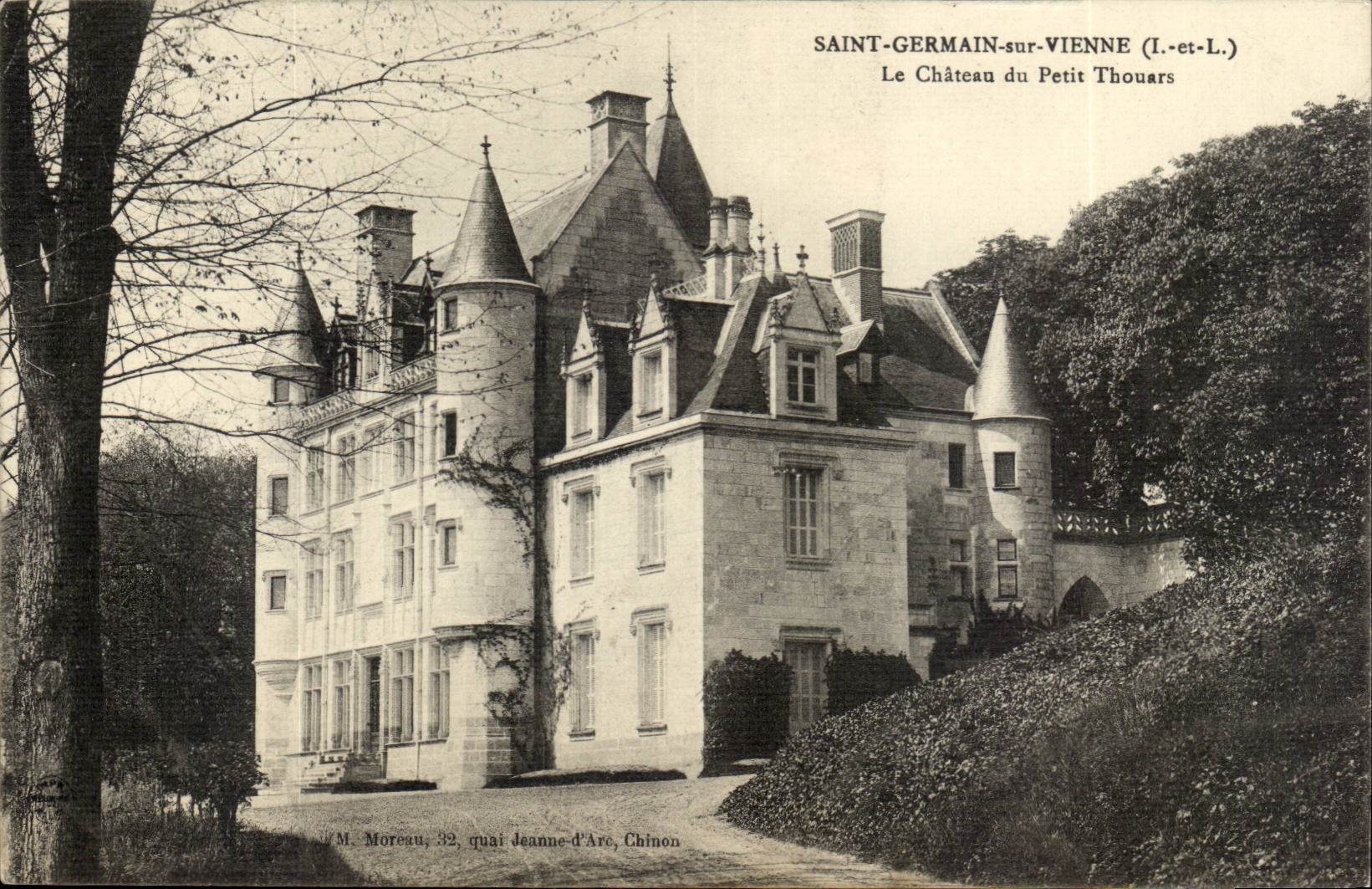Saint Germain sur Vienne - Le Chateau de Petit Thouars - CPA 