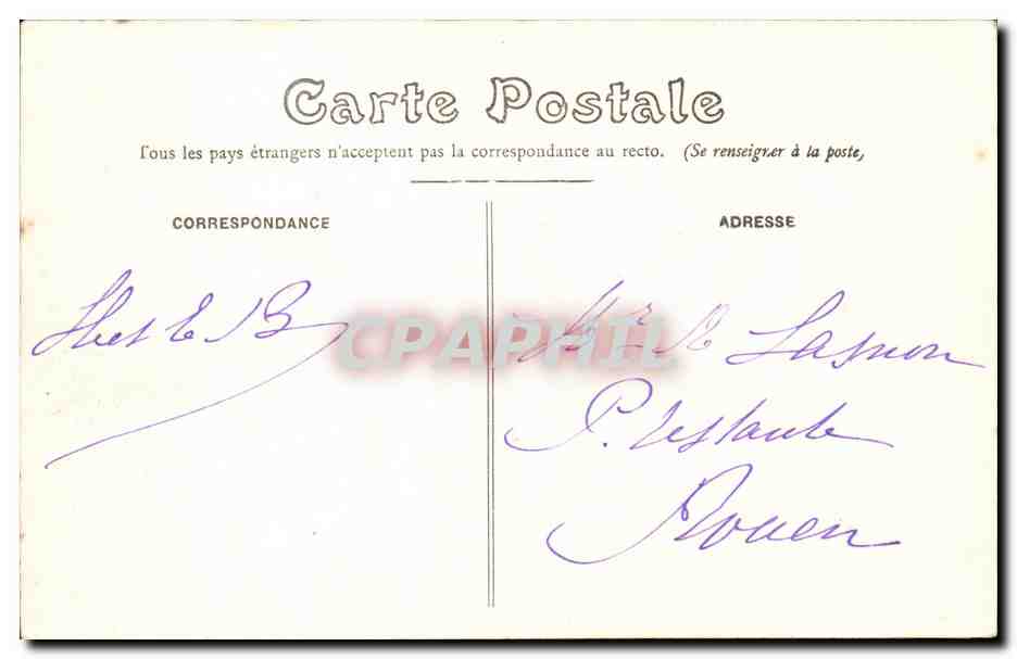Tours - Le Pont Suspendu de Saint Symphorien - CPA  — Rückseite