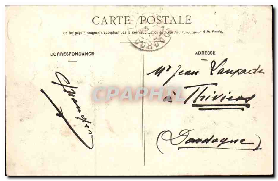 Tours - Hotel de Ville - CPA  — Rückseite