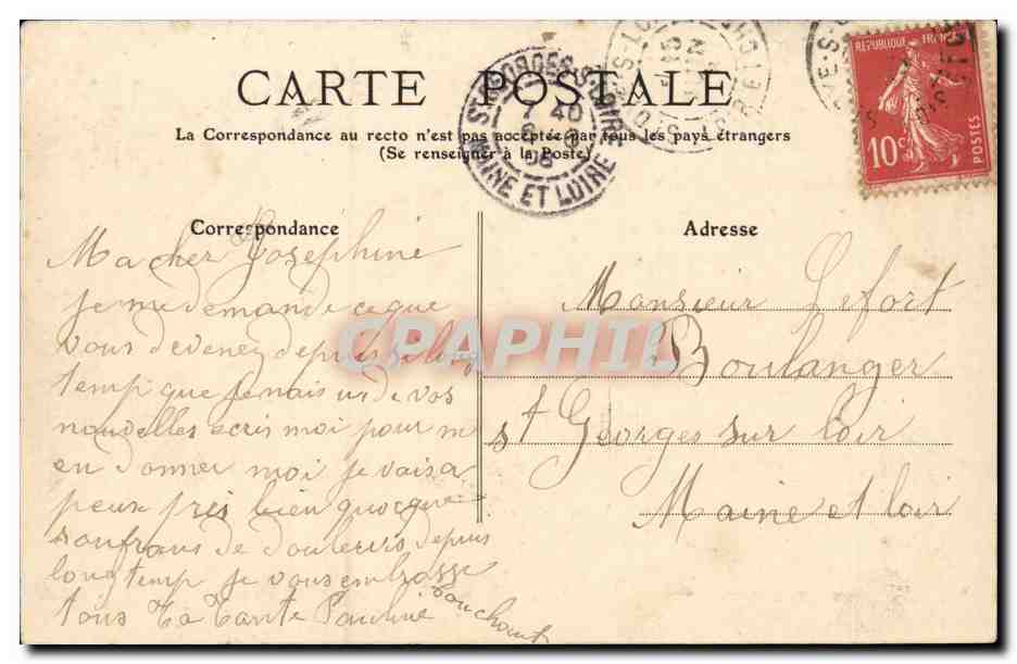 Tours - Groupe Scolaire Mirabeau - CPA  — Rückseite