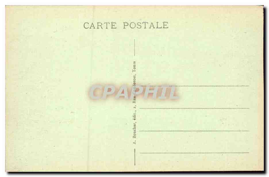 Tours - Place du Palais de Justice Entree de l'Avenue Grammont - CPA  — Rückseite