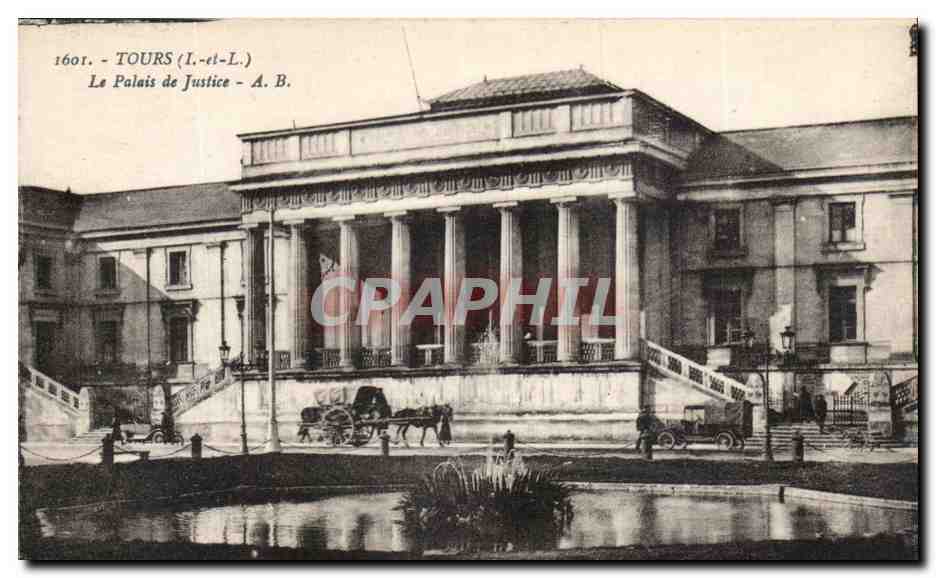 Tours - Le Palais de Justice - CPA 