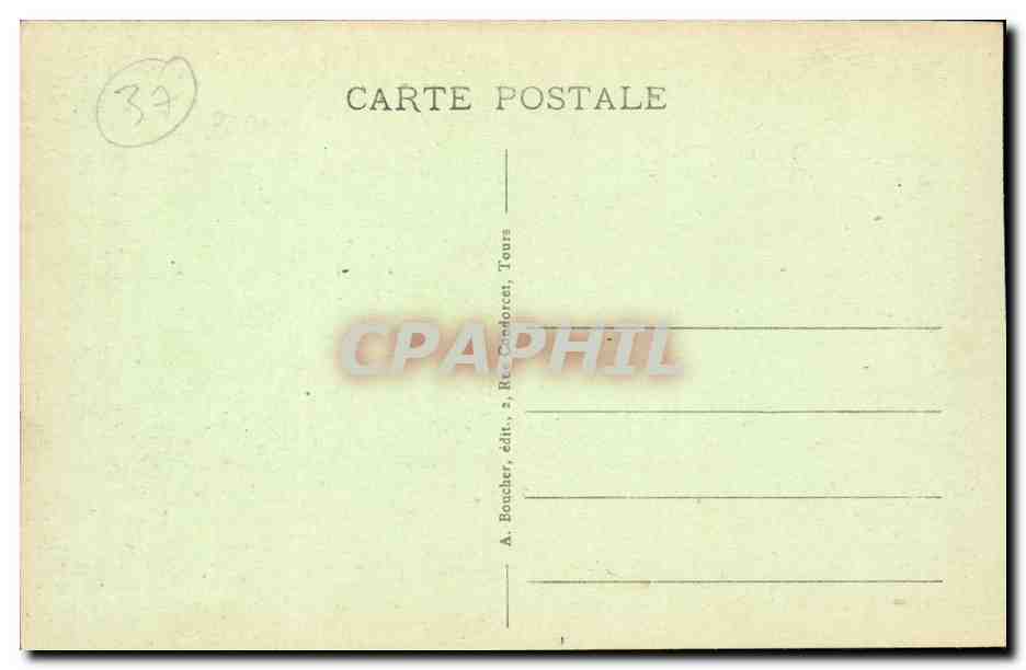 Tours - La Gare - CPA  — Rückseite
