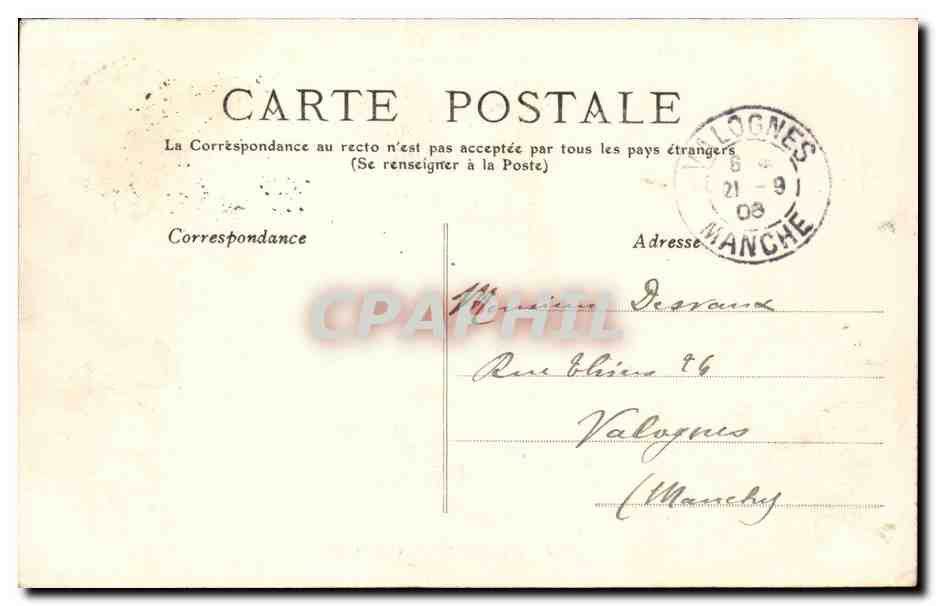 Tours - La Rue Nationale - Giouidation - CPA  — Rückseite