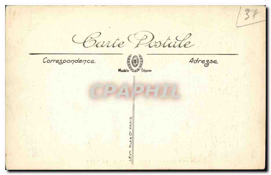 Tours - Le Palais de Justice et le Nouvel Hotel de Ville - CPA  — Rückseite