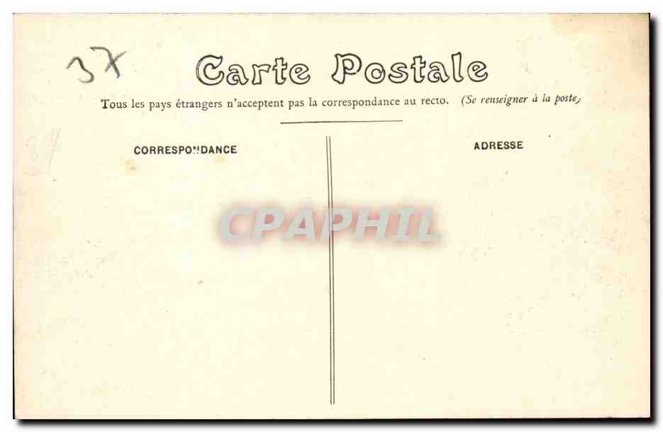 Tours — Revue du 14 juillet 1912. Arrivée du Général commandant le 9e corps d'armée — Grand Bazar Tours — Reverso