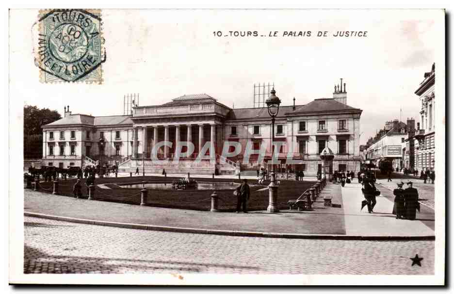 Tours - Le Palais de Justice - CPA 