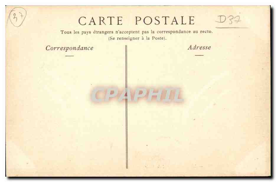 Tours - Le Nouvel Hotel de Ville - CPA  — Rückseite