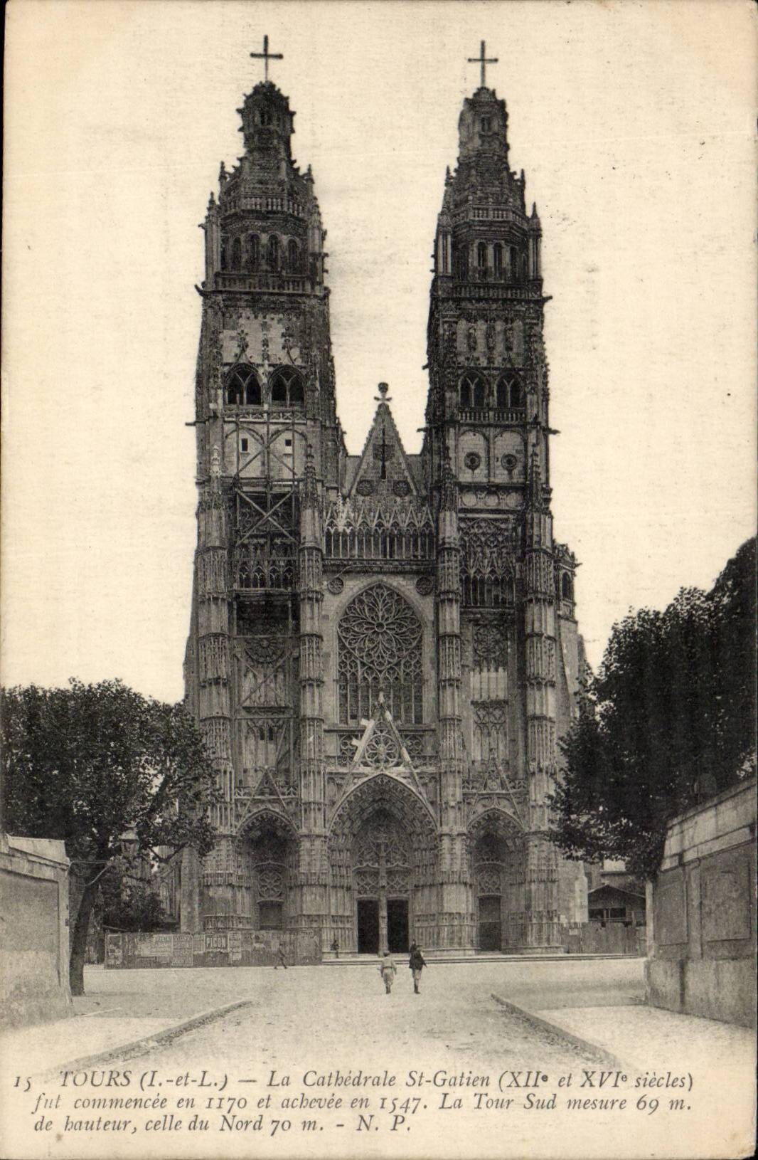 Tours - La Cathedrale St Gatien - CPA 