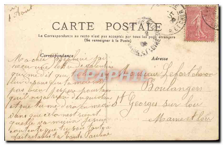 Tours - Le Palais de Justice et la Place - CPA  — Rückseite