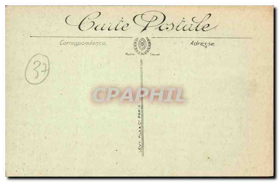 Tours - La Place des Arts - Les Squares Rabelais et Descartes - Le Pont de Pierre et la Loire - CPA  — Rückseite