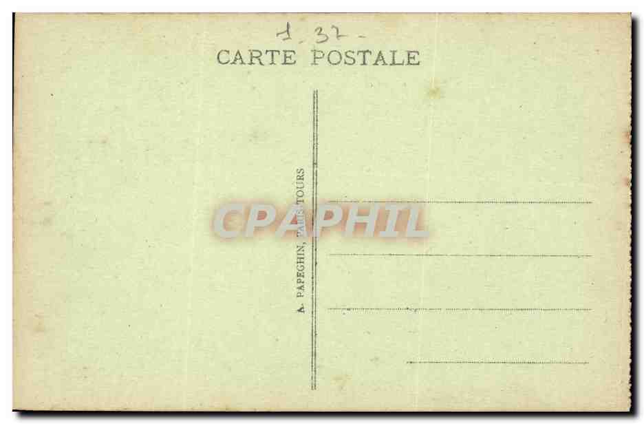 Tours CPA L'hotel de ville  — Rückseite