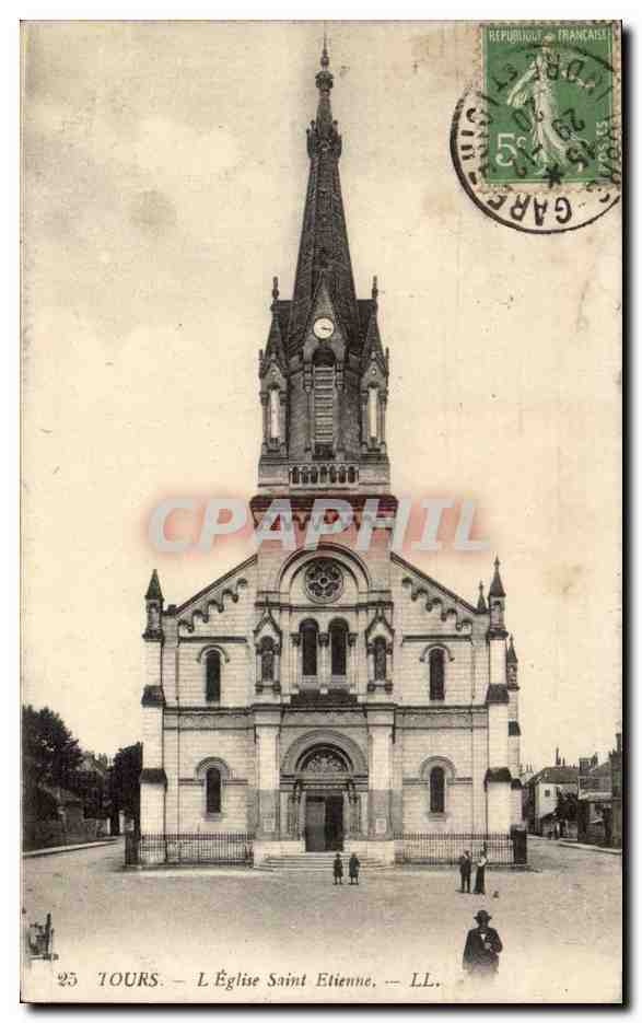 Tours CPA Eglise Saint Etienne