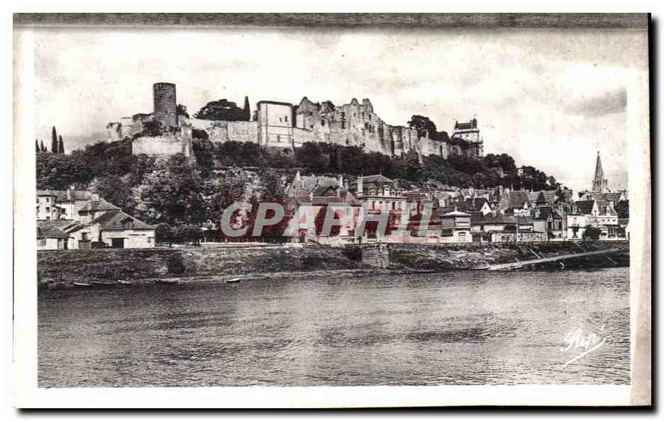 Chinon CPA Le chateau et la Vienne