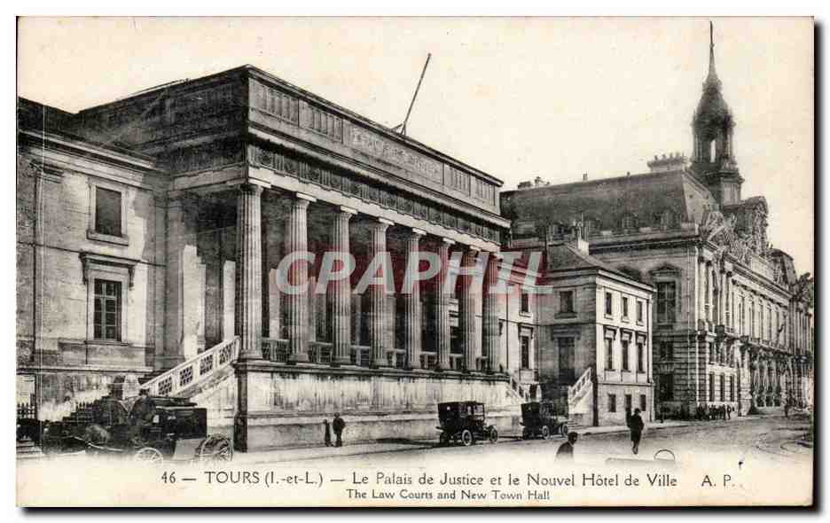 Tours CPA Le palais de justice et le nouvel hotel de ville