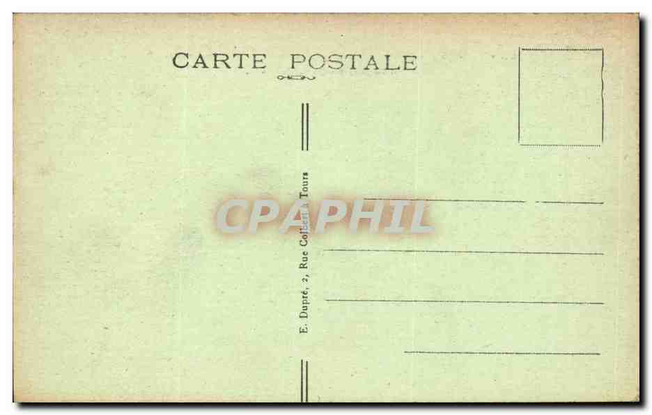 Tours CPA Le pont Bonaparte sur la Loire  — Verso