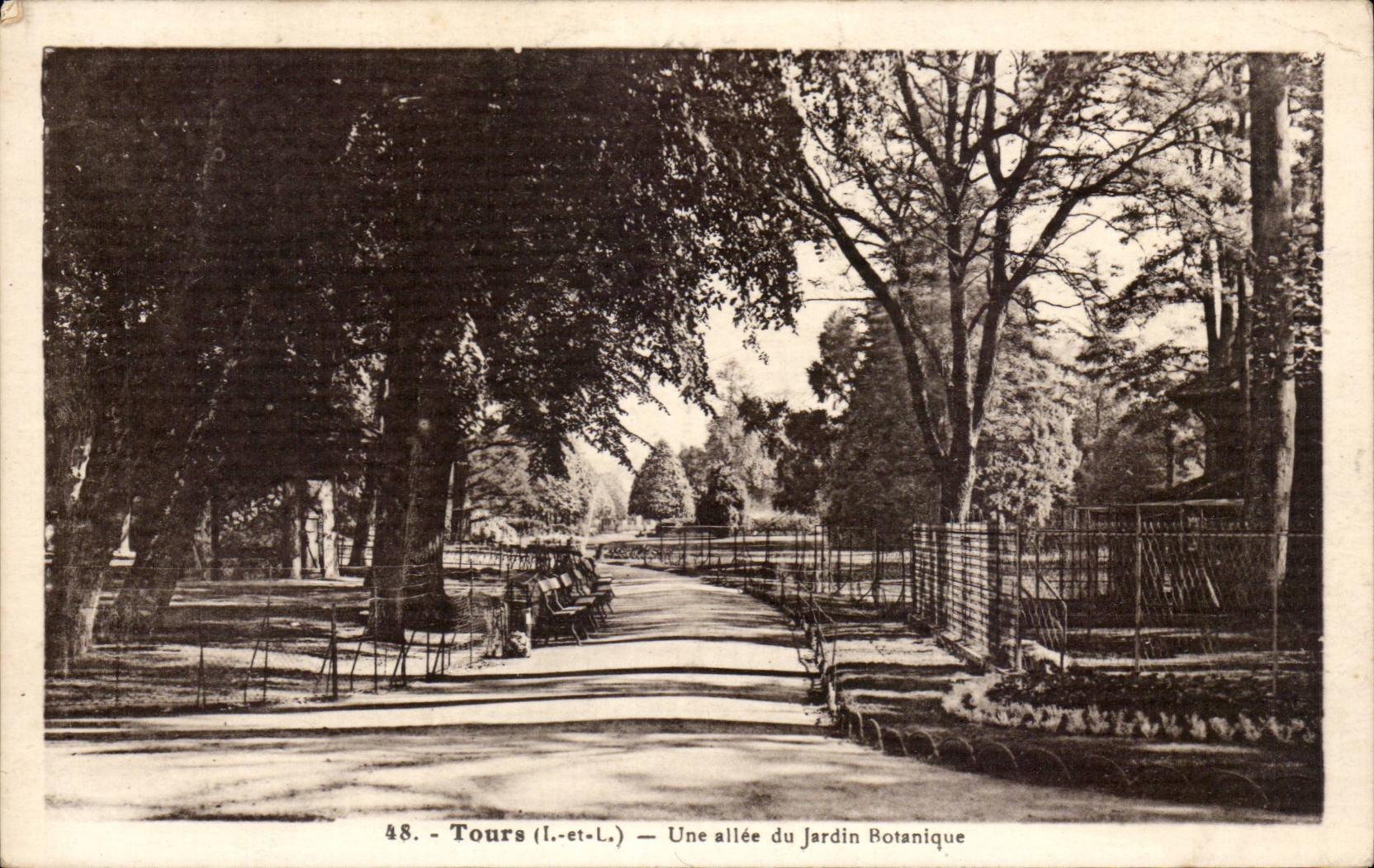 Tours CPA Une allee du jardin botanique