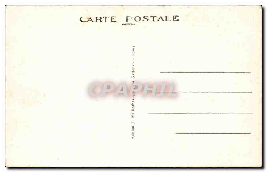 Tours CPA Une allee du jardin botanique — Verso