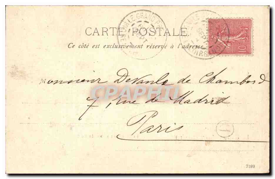 La Guerche CPA La creuse en amont du pont — Rückseite