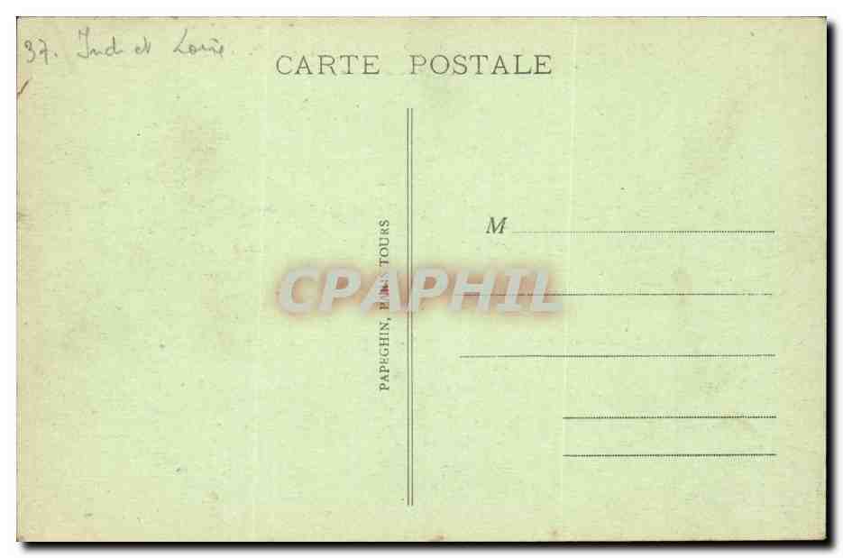 Tours CPA Le pont de pierre sur la Loire — Rückseite