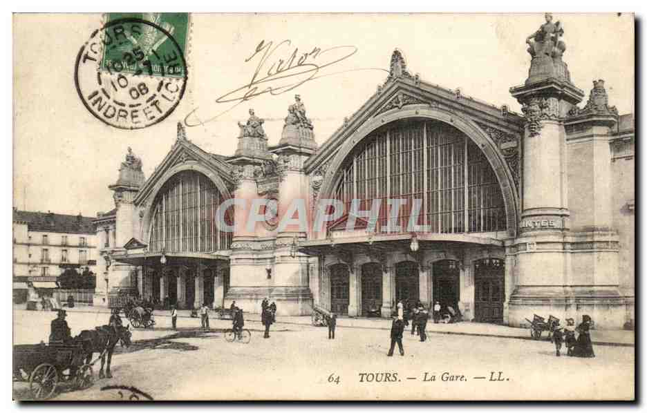 Tours CPA La gare