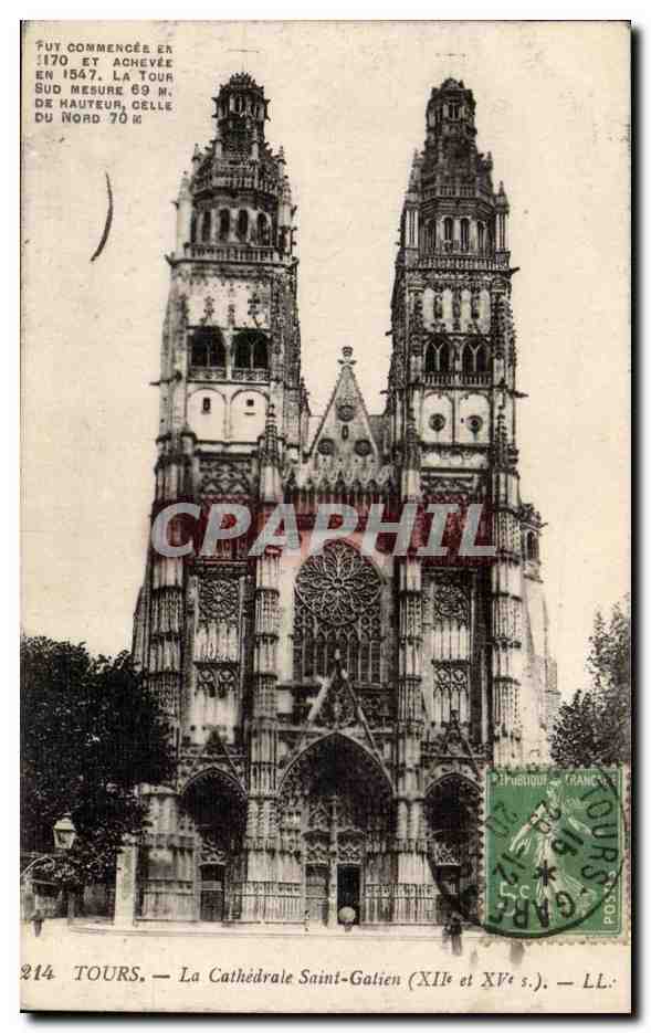Tours CPA La cathedrale Saint Gatien