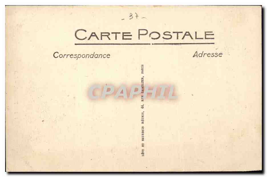 CPA Souvenir des chaetaux de Touraine — Rückseite