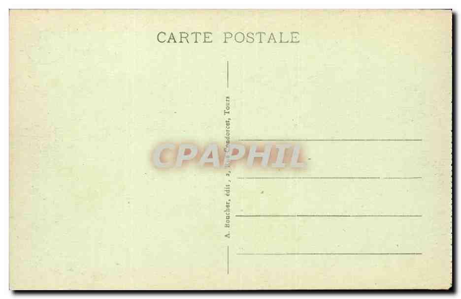 Tours CPA Le pont wilson sur la Loire (cote Est) — Rückseite