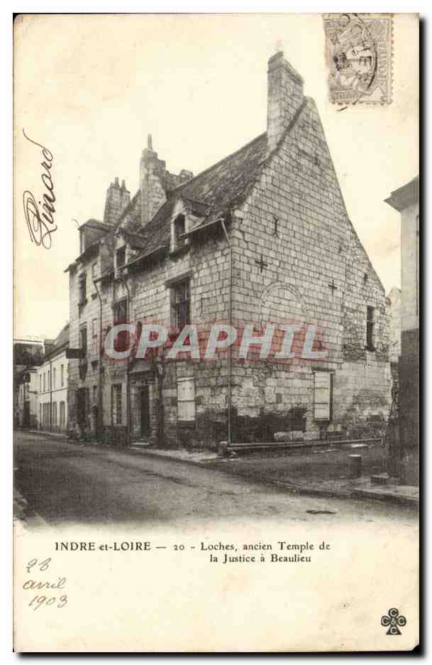 Loches CPA Ancien temple de la justice a Beaulieu