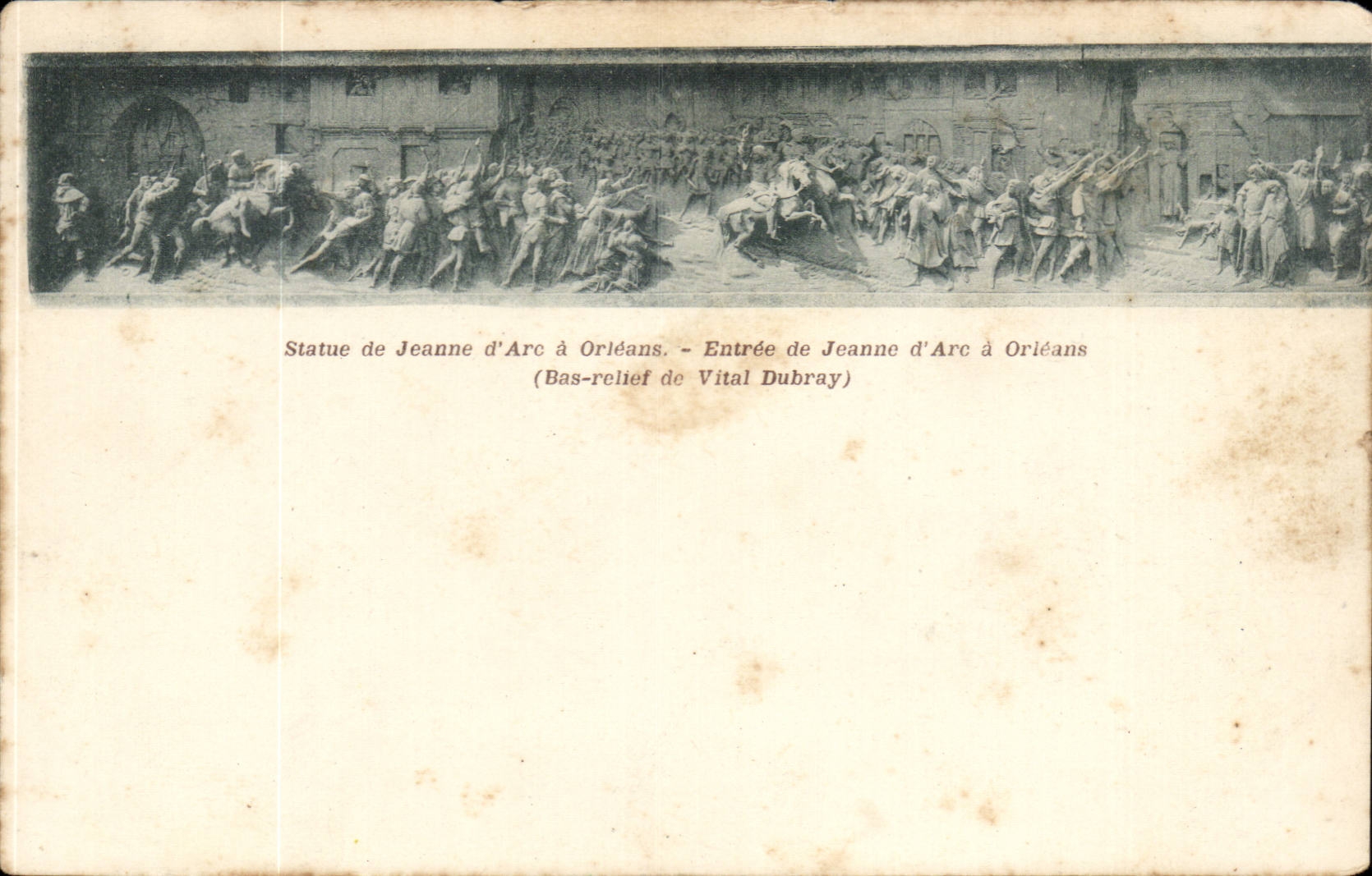 Orleans CPA Statue de Jeanne d'arc (Vital Dubray)