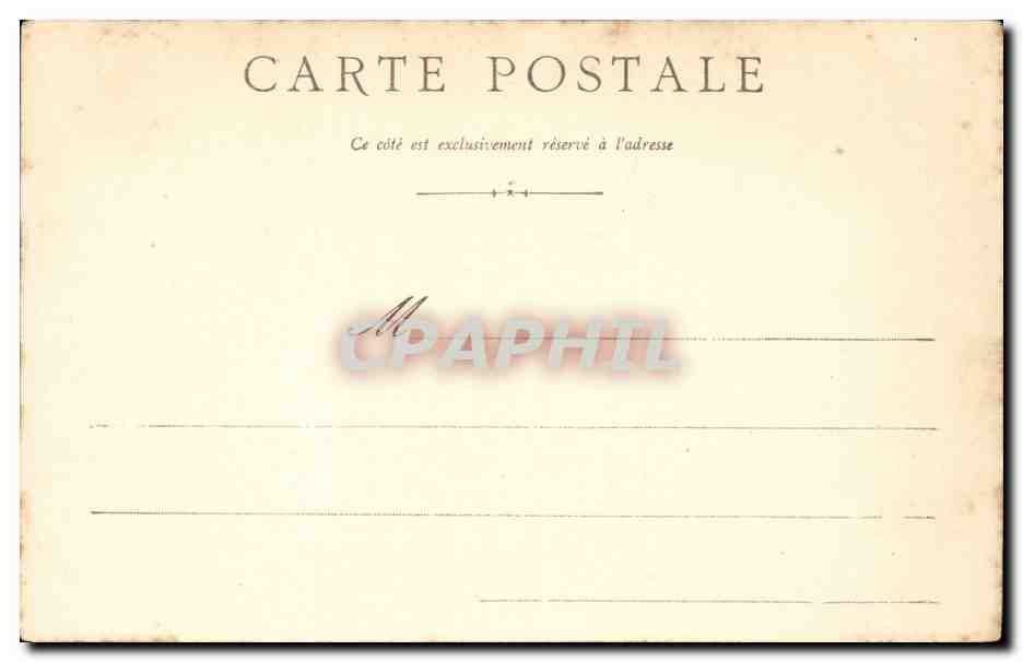 Orleans CPA Cathedrale et rue Jeanne d'arc — Verso